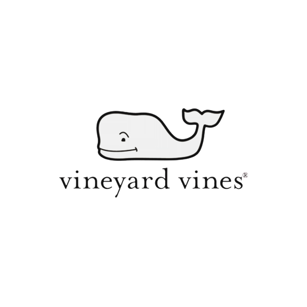 Vineyard Vines logo at Brands Screen Printing and Embroidery offering customizable Vineyard Vines apparel in Brunswick Georgia